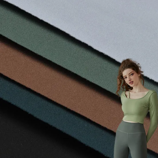 70% Nylon 30% Spandex Weft Knitted Double-Sided Stretch Fabric for Yoga Suit Textile Fabric